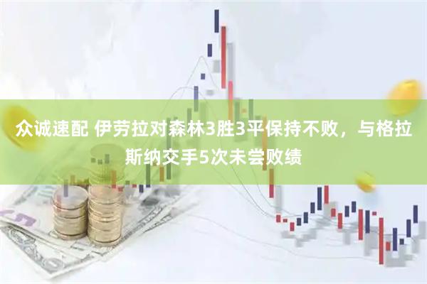 众诚速配 伊劳拉对森林3胜3平保持不败，与格拉斯纳交手5次未尝败绩